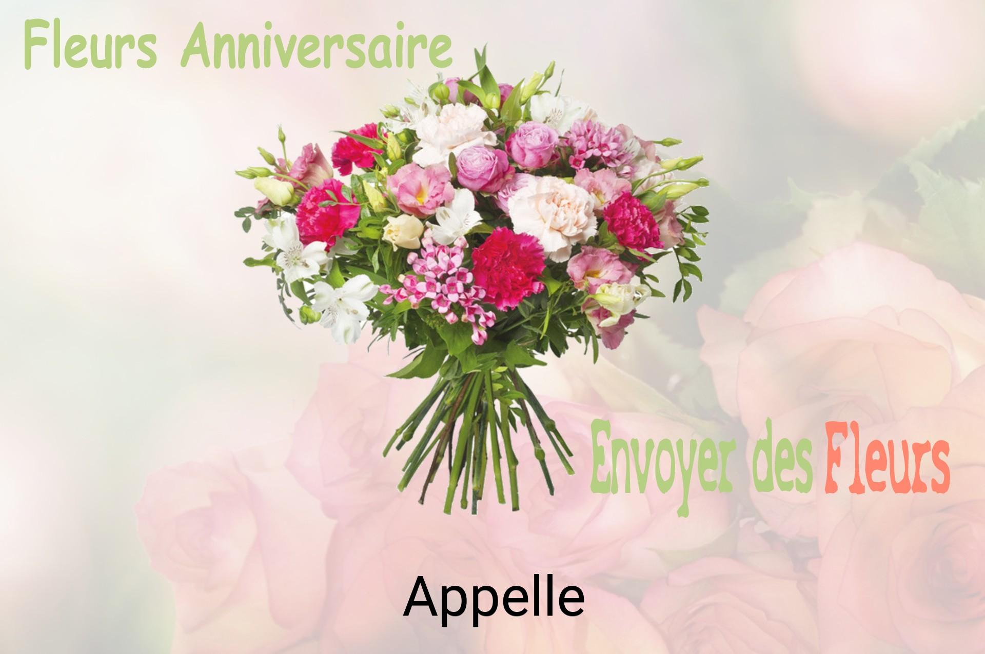 Bouquet de fleurs d’anniversaire livré à Appelle